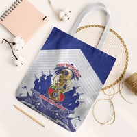 Les Grenadiers Haiti Football Tote Bag 2026 Nou Retounen White Version - Wonder Print Shop