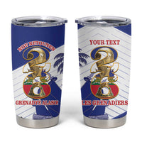 Personalized Les Grenadiers Haiti Football Tumbler Cup 2026 Nou Retounen White Version - Wonder Print Shop