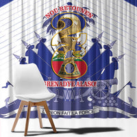 Les Grenadiers Haiti Football Window Curtain 2026 Nou Retounen White Version - Wonder Print Shop