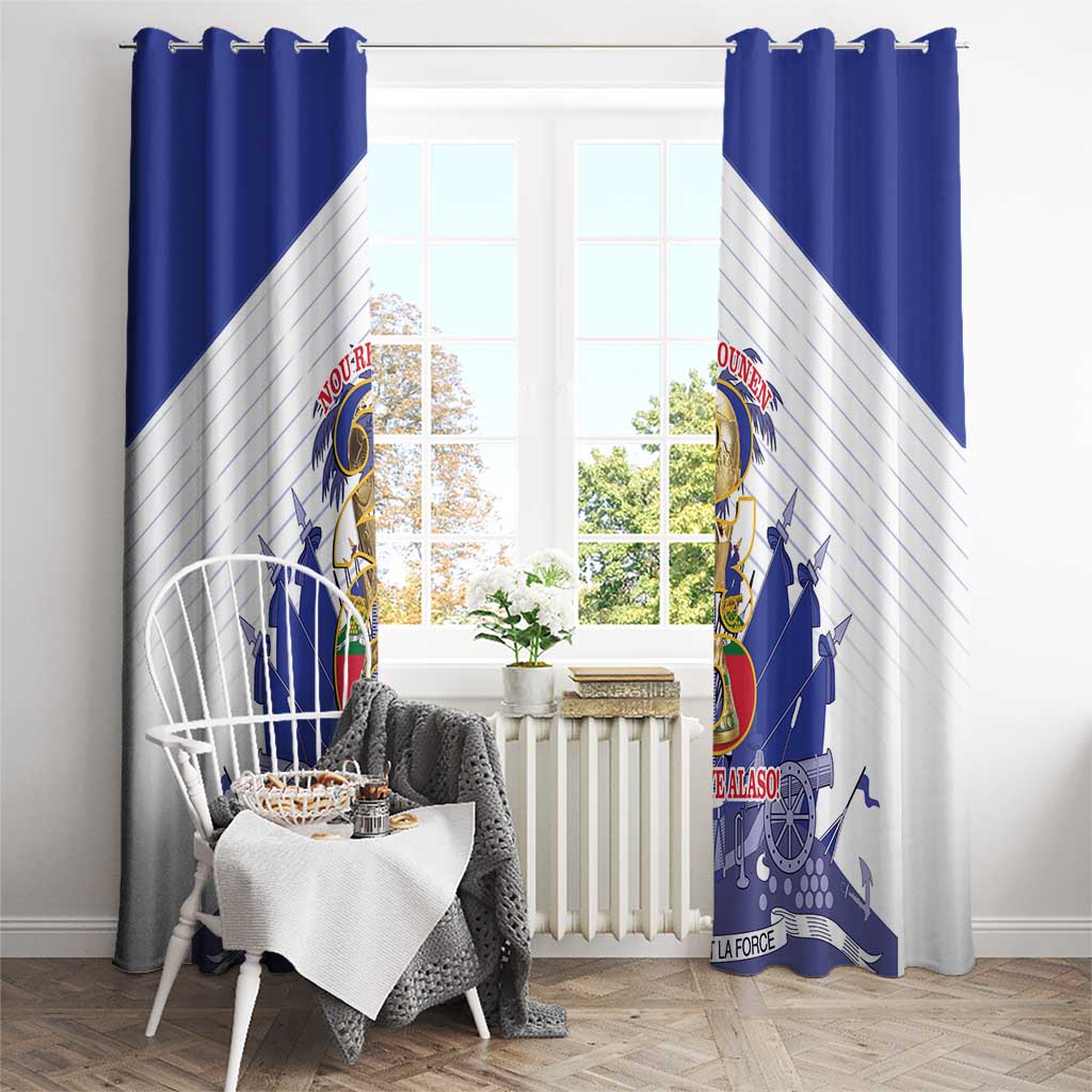Les Grenadiers Haiti Football Window Curtain 2026 Nou Retounen White Version - Wonder Print Shop