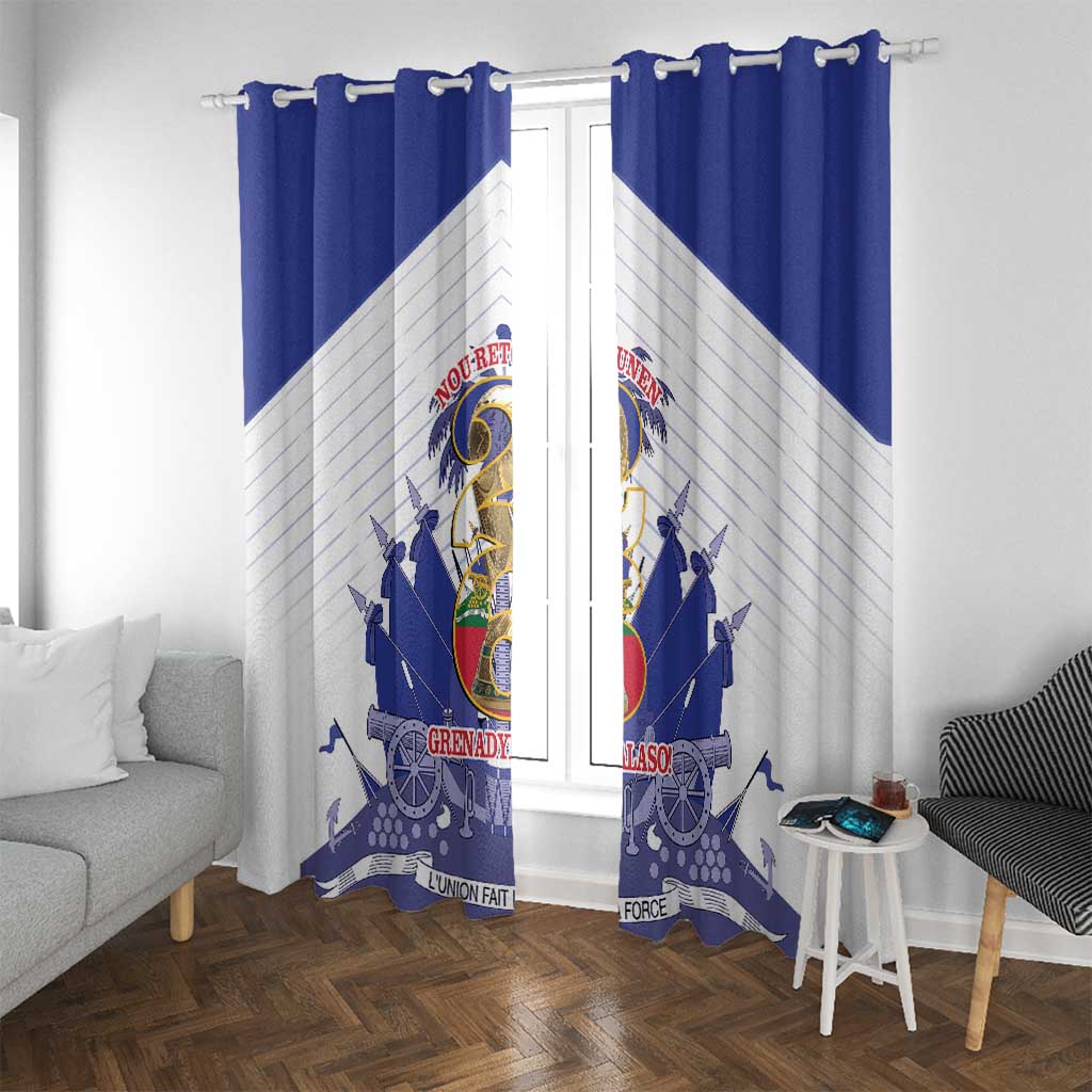 Les Grenadiers Haiti Football Window Curtain 2026 Nou Retounen White Version - Wonder Print Shop