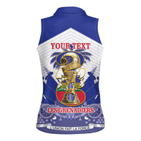Personalized Les Grenadiers Haiti Football Women Sleeveless Polo Shirt 2026 Nou Retounen White Version - Wonder Print Shop