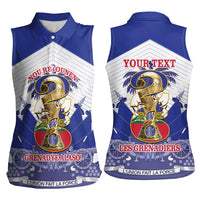 Personalized Les Grenadiers Haiti Football Women Sleeveless Polo Shirt 2026 Nou Retounen White Version - Wonder Print Shop