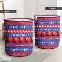 Haiti Christmas Laundry Basket Jwaye Nwel Ayiti Neg Marron Veve Vodou - Wonder Print Shop