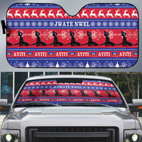 Haiti Christmas Auto Sun Shade Jwaye Nwel Ayiti Neg Marron Veve Vodou - Wonder Print Shop