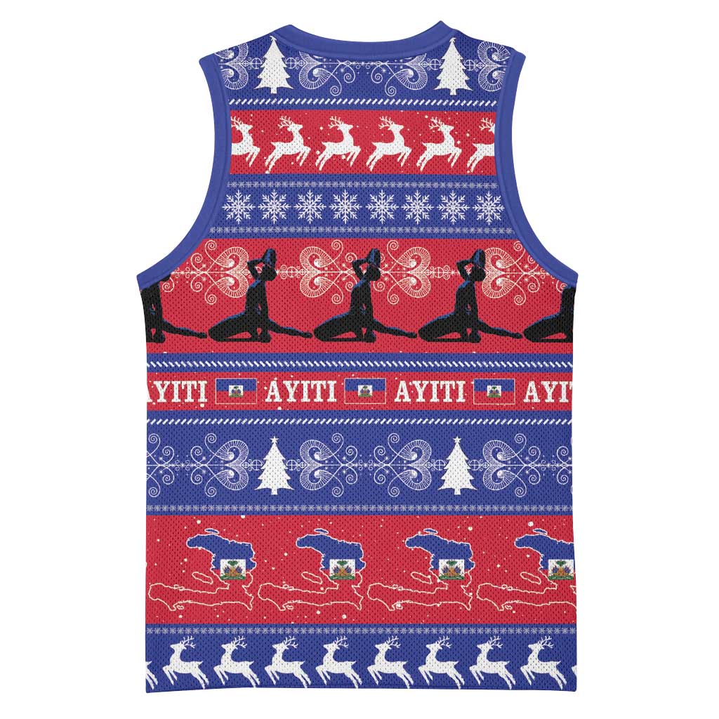 Haiti Christmas Basketball Jersey Jwaye Nwel Ayiti Neg Marron Veve Vodou - Wonder Print Shop