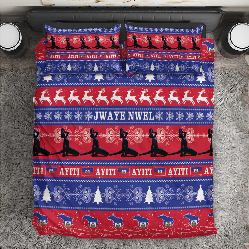 Haiti Christmas Bedding Set Jwaye Nwel Ayiti Neg Marron Veve Vodou - Wonder Print Shop