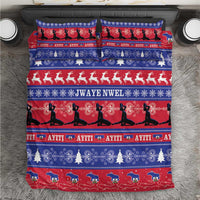 Haiti Christmas Bedding Set Jwaye Nwel Ayiti Neg Marron Veve Vodou - Wonder Print Shop
