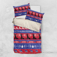 Haiti Christmas Bedding Set Jwaye Nwel Ayiti Neg Marron Veve Vodou - Wonder Print Shop