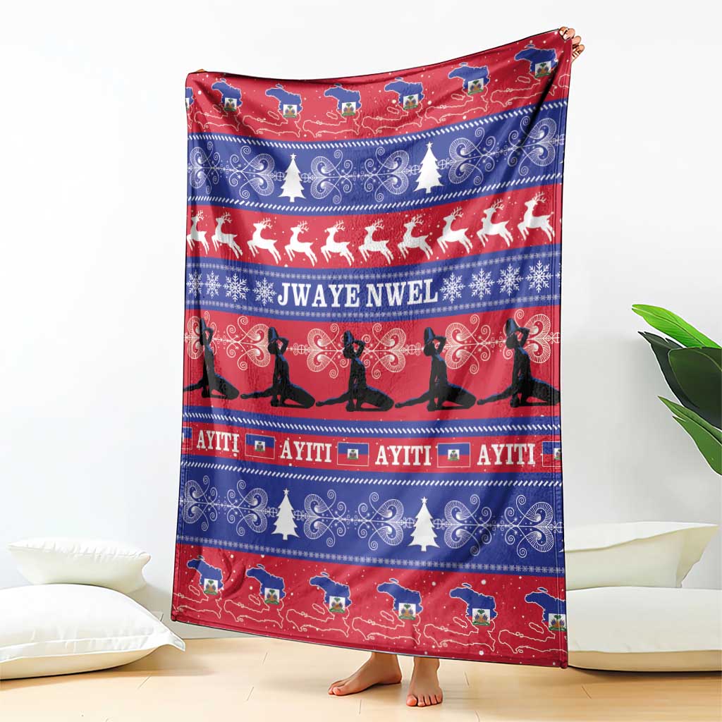 Haiti Christmas Blanket Jwaye Nwel Ayiti Neg Marron Veve Vodou - Wonder Print Shop