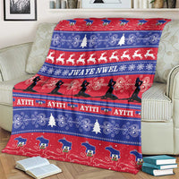 Haiti Christmas Blanket Jwaye Nwel Ayiti Neg Marron Veve Vodou - Wonder Print Shop