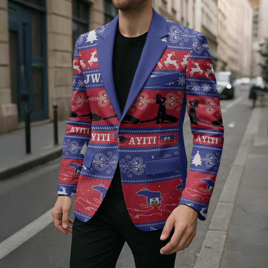 Haiti Christmas Blazer Jwaye Nwel Ayiti Neg Marron Veve Vodou - Wonder Print Shop
