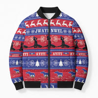 Haiti Christmas Bomber Puffer Jacket Jwaye Nwel Ayiti Neg Marron Veve Vodou - Wonder Print Shop