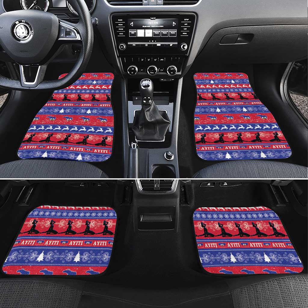 Haiti Christmas Car Mats Jwaye Nwel Ayiti Neg Marron Veve Vodou - Wonder Print Shop