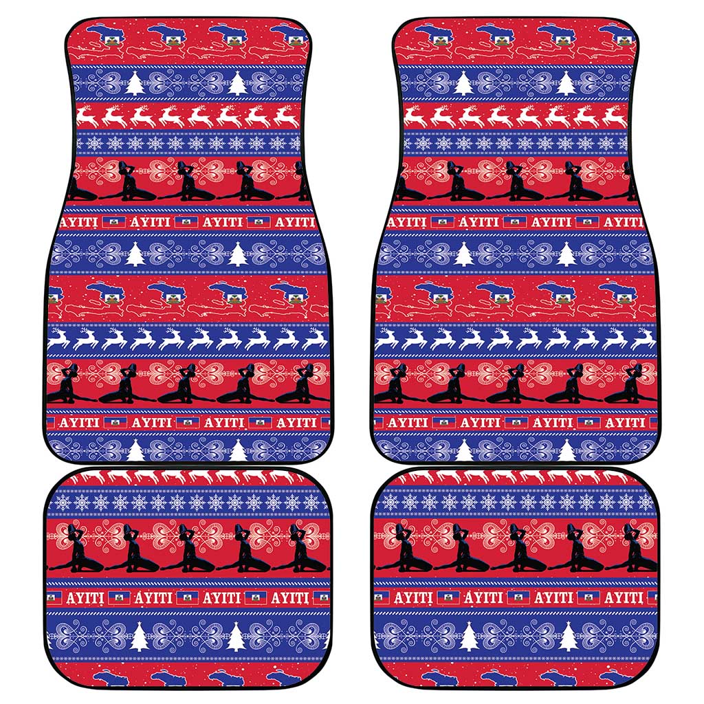 Haiti Christmas Car Mats Jwaye Nwel Ayiti Neg Marron Veve Vodou - Wonder Print Shop