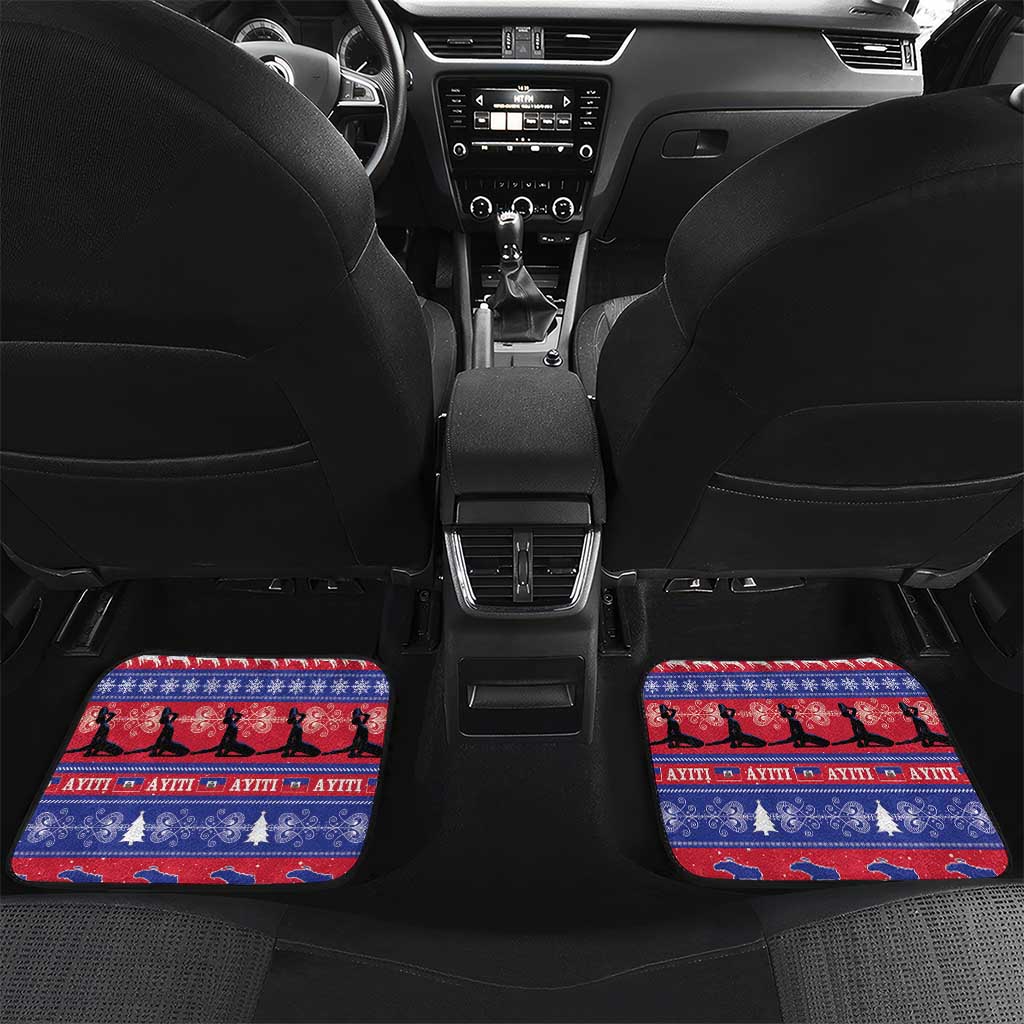 Haiti Christmas Car Mats Jwaye Nwel Ayiti Neg Marron Veve Vodou - Wonder Print Shop