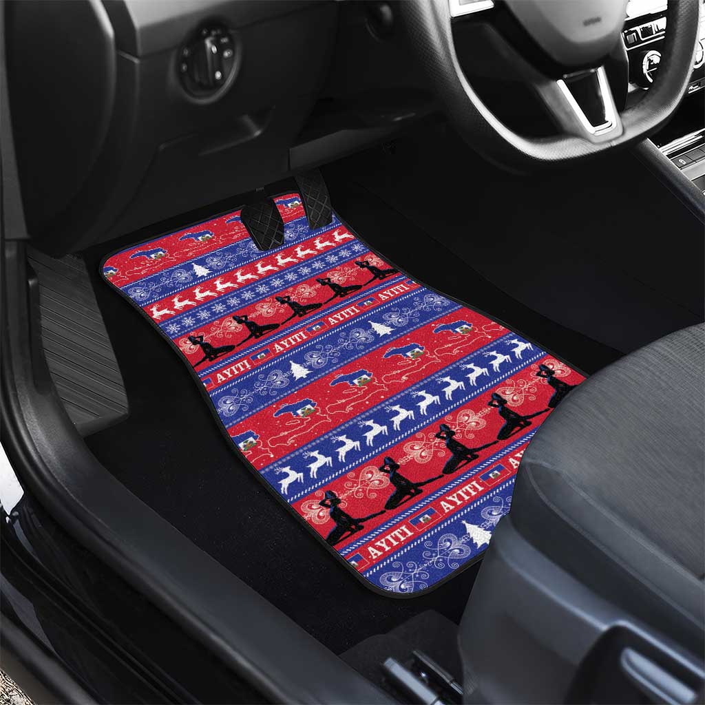 Haiti Christmas Car Mats Jwaye Nwel Ayiti Neg Marron Veve Vodou - Wonder Print Shop
