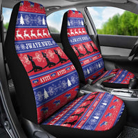 Haiti Christmas Car Seat Cover Jwaye Nwel Ayiti Neg Marron Veve Vodou - Wonder Print Shop