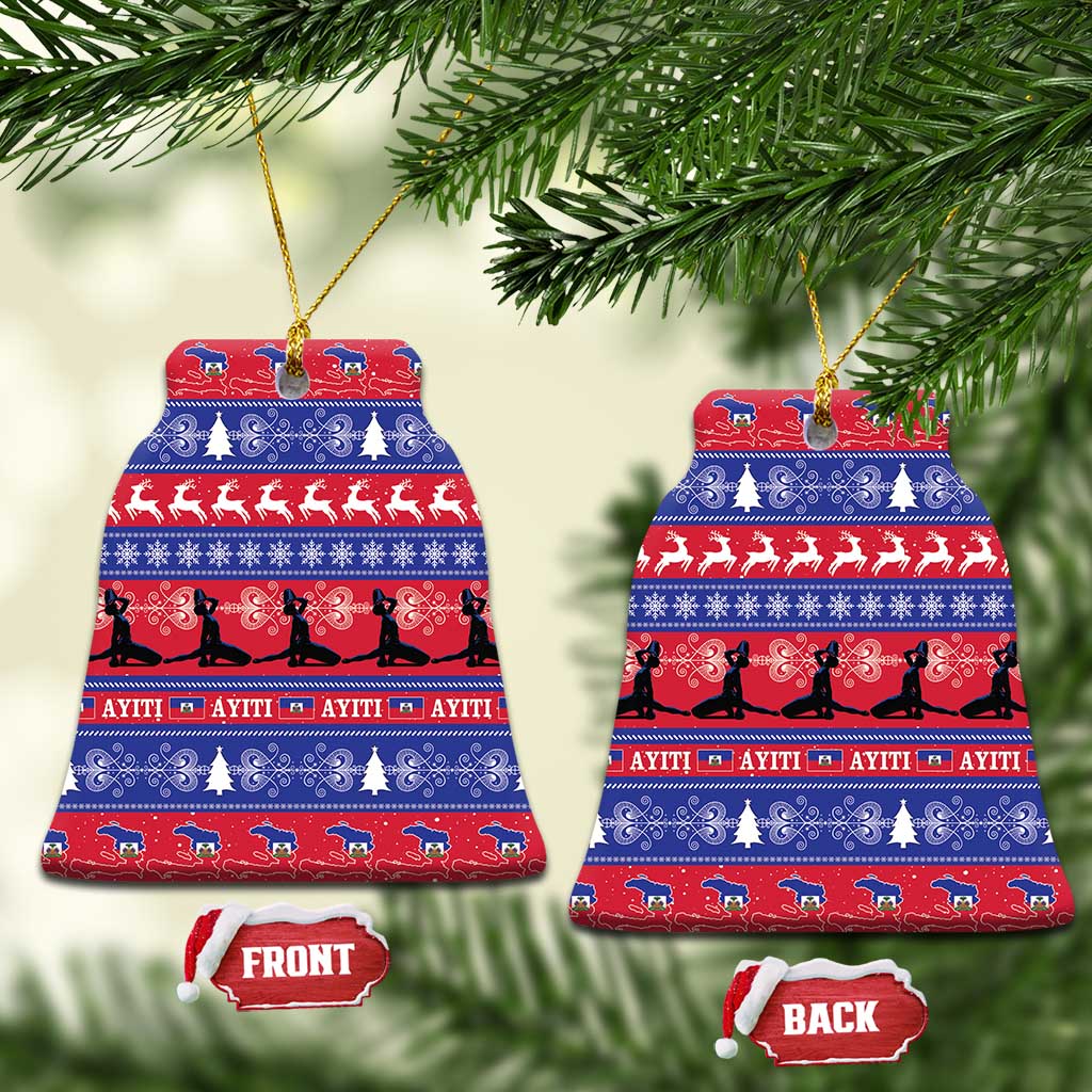 Haiti Christmas Ceramic Ornament Jwaye Nwel Ayiti Neg Marron Veve Vodou - Wonder Print Shop