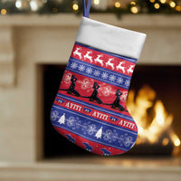 Haiti Christmas Stocking Jwaye Nwel Ayiti Neg Marron Veve Vodou - Wonder Print Shop