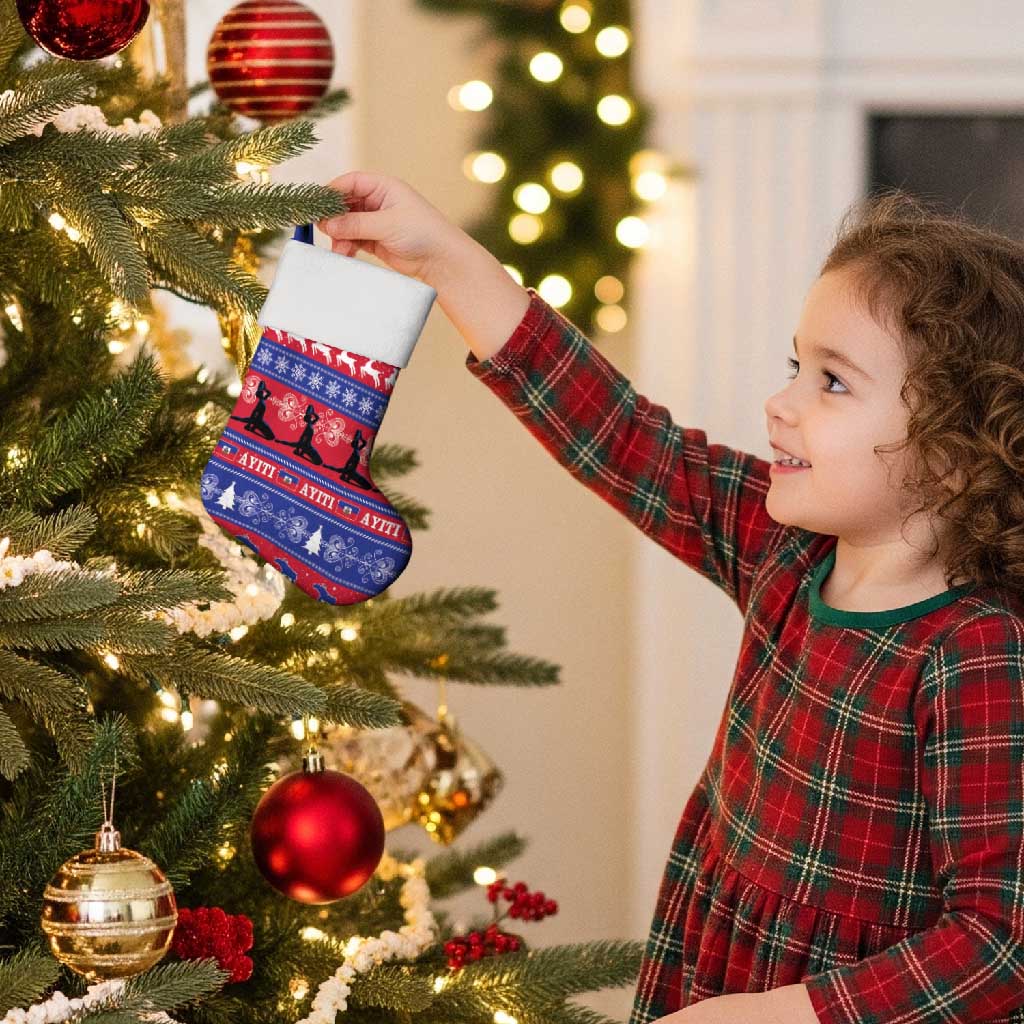 Haiti Christmas Stocking Jwaye Nwel Ayiti Neg Marron Veve Vodou - Wonder Print Shop