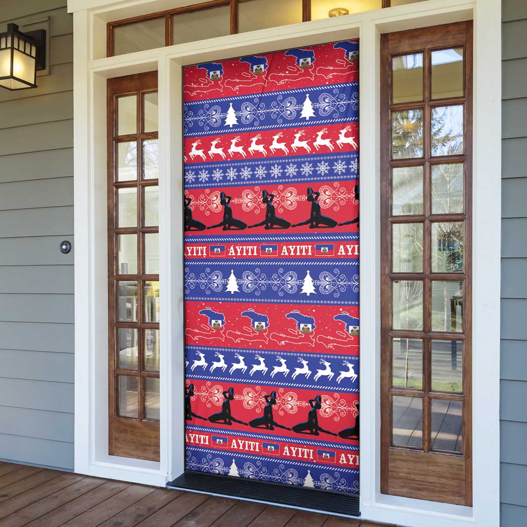 Haiti Christmas Door Cover Jwaye Nwel Ayiti Neg Marron Veve Vodou - Wonder Print Shop