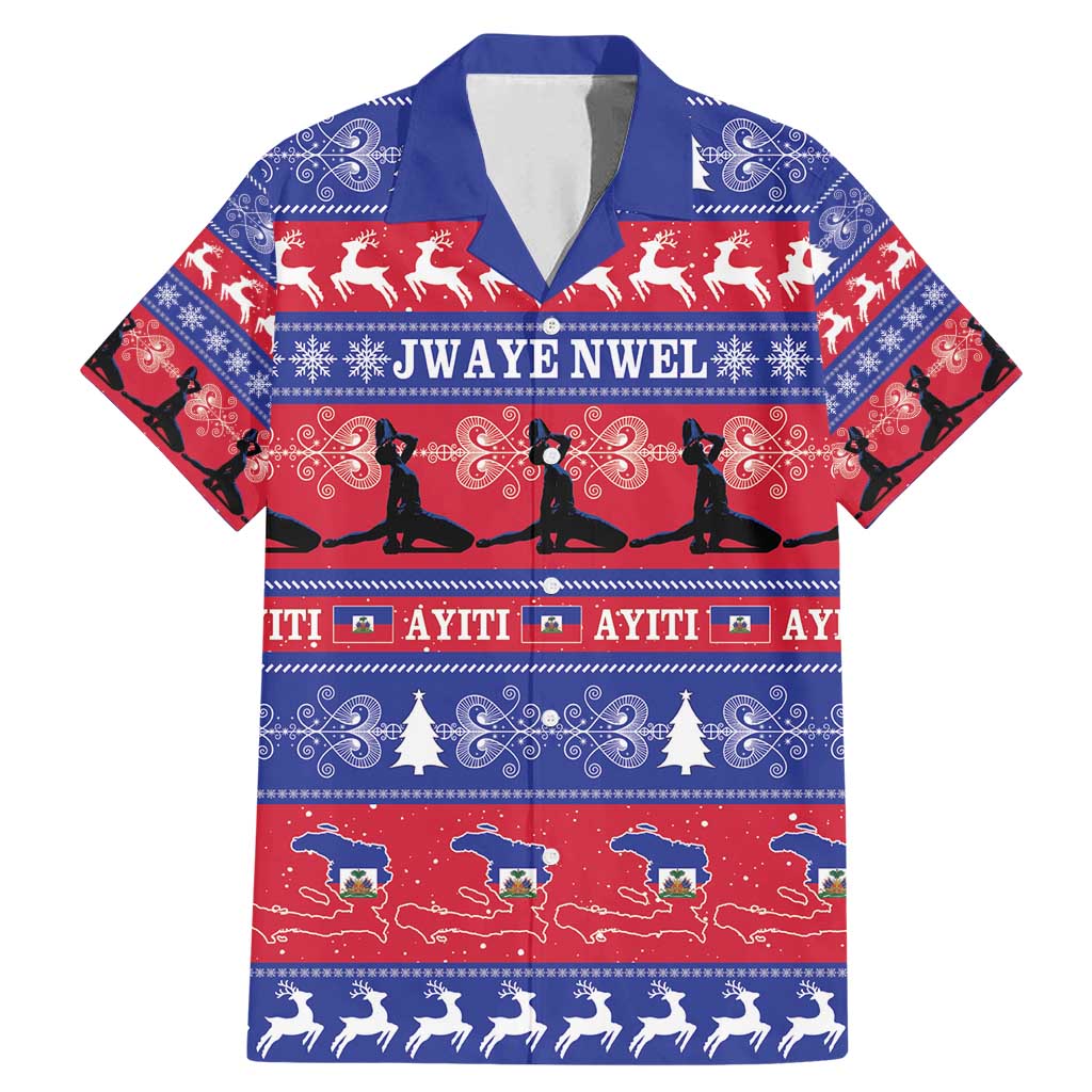 Haiti Christmas Family Matching Mermaid Dress and Hawaiian Shirt Jwaye Nwel Ayiti Neg Marron Veve Vodou - Wonder Print Shop