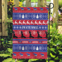 Haiti Christmas Garden Flag Jwaye Nwel Ayiti Neg Marron Veve Vodou - Wonder Print Shop