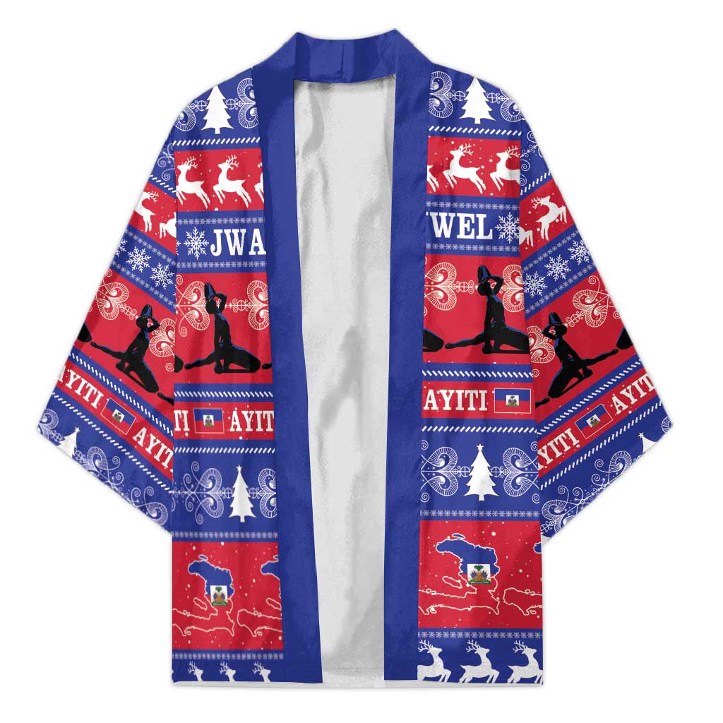 Haiti Christmas Kimono Jwaye Nwel Ayiti Neg Marron Veve Vodou - Wonder Print Shop