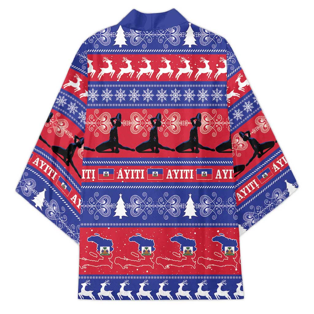 Haiti Christmas Kimono Jwaye Nwel Ayiti Neg Marron Veve Vodou - Wonder Print Shop