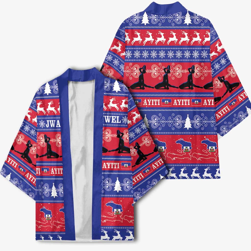 Haiti Christmas Kimono Jwaye Nwel Ayiti Neg Marron Veve Vodou - Wonder Print Shop