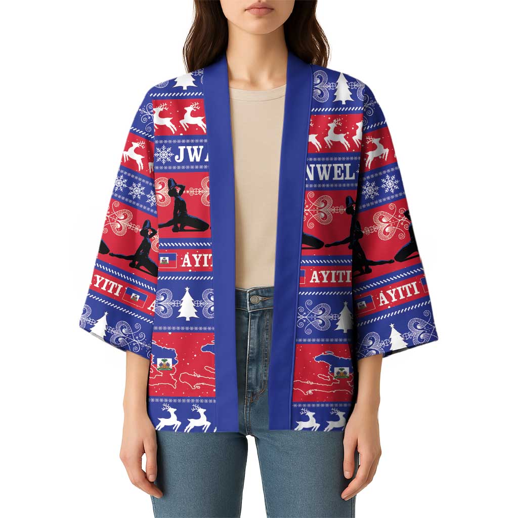 Haiti Christmas Kimono Jwaye Nwel Ayiti Neg Marron Veve Vodou - Wonder Print Shop