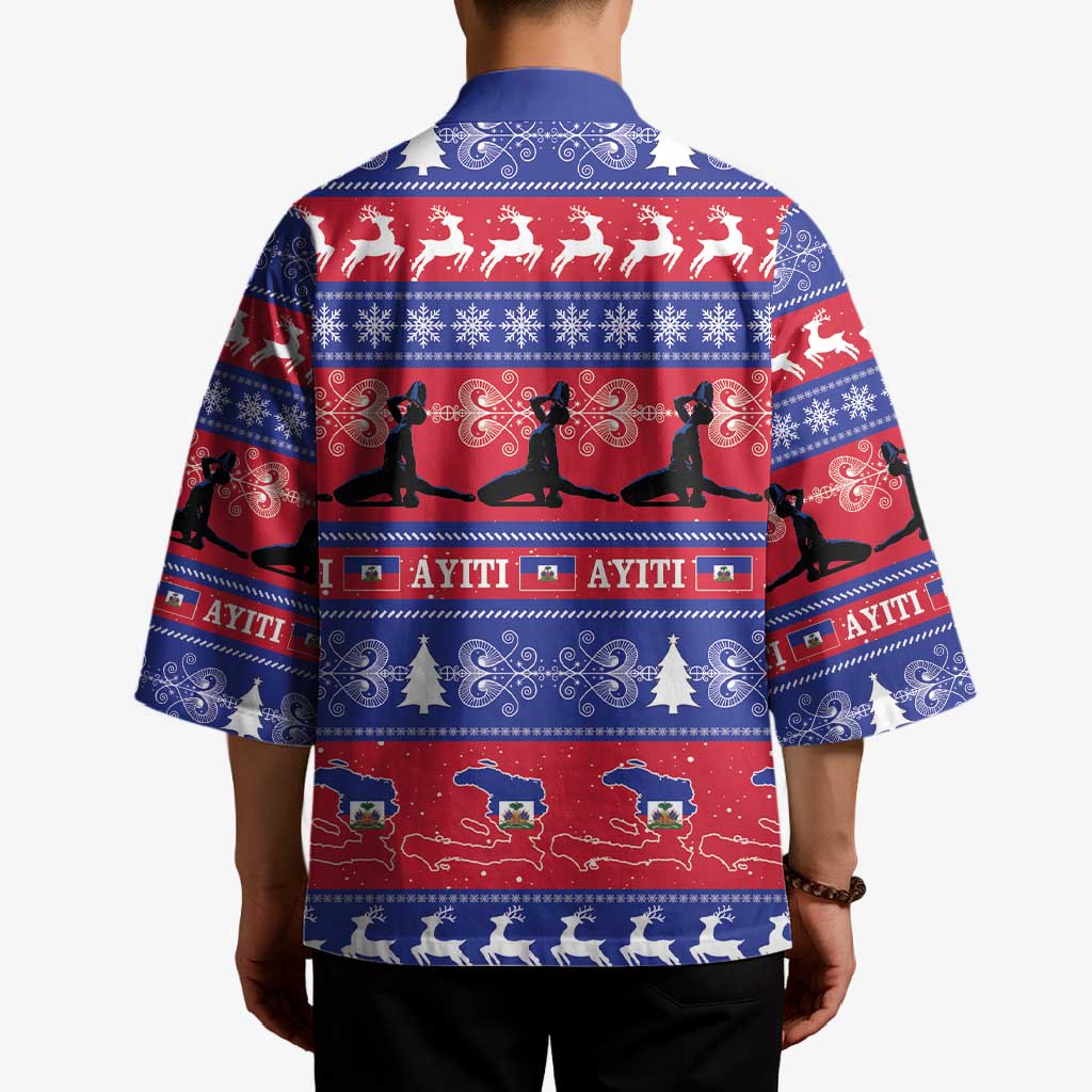 Haiti Christmas Kimono Jwaye Nwel Ayiti Neg Marron Veve Vodou - Wonder Print Shop