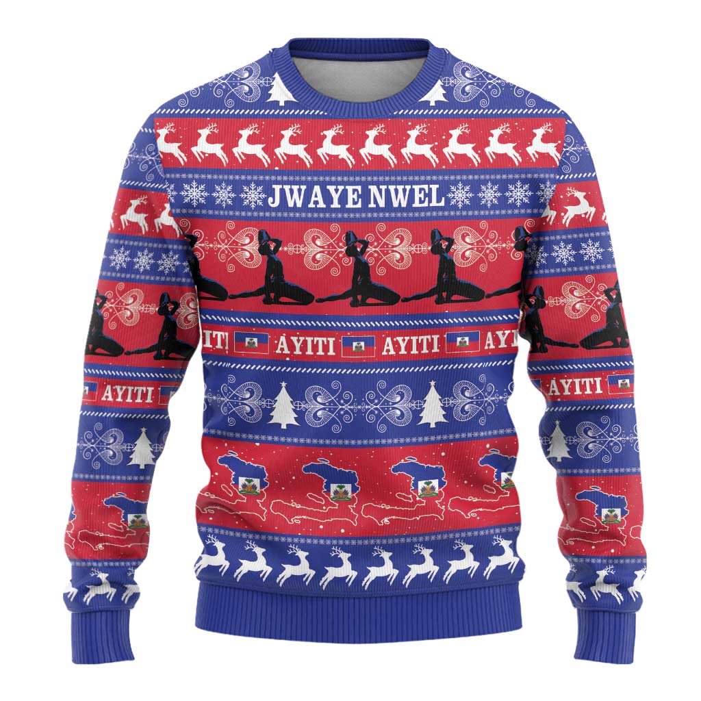 Haiti Christmas Ugly Christmas Sweater Jwaye Nwel Ayiti Neg Marron Veve Vodou - Wonder Print Shop
