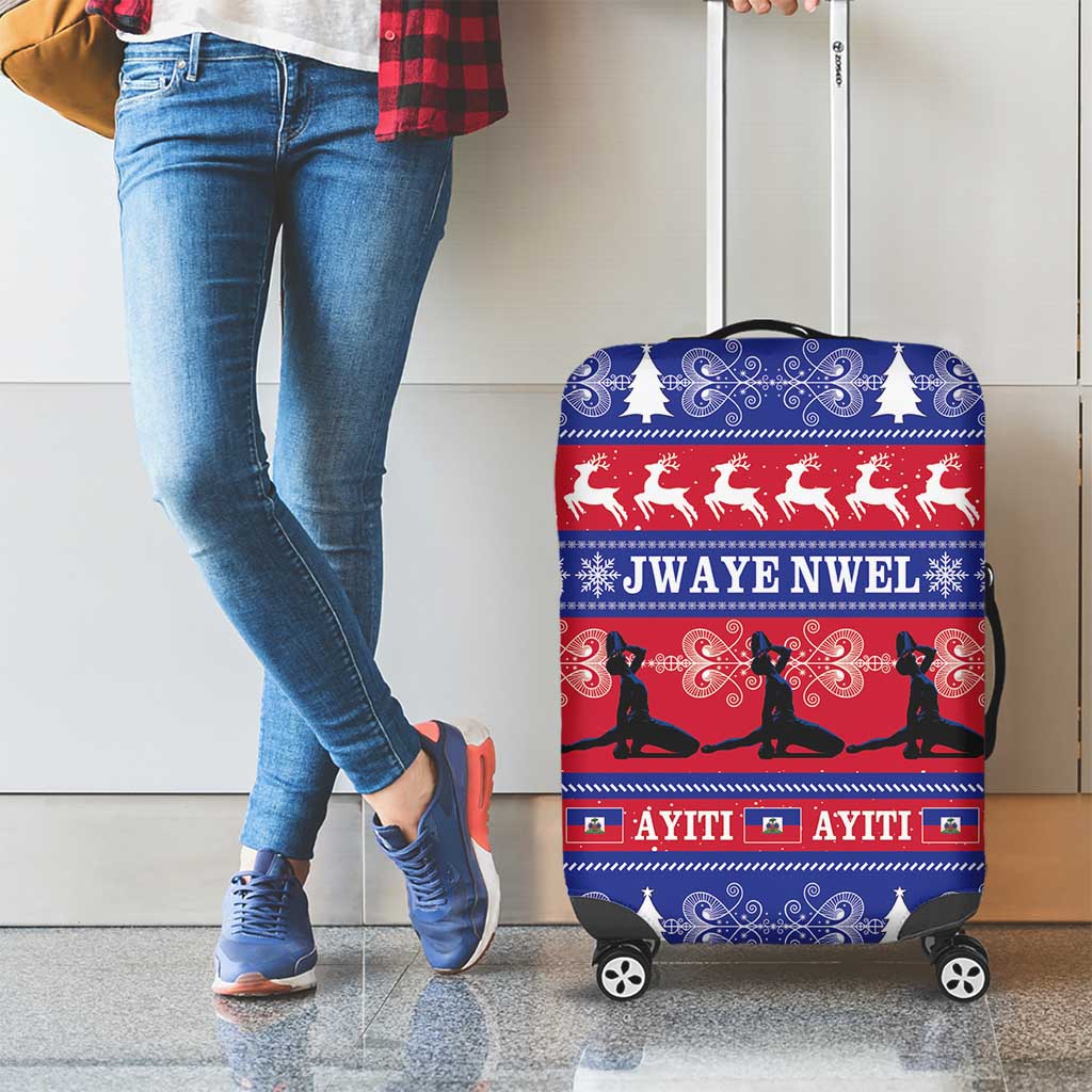 Haiti Christmas Luggage Cover Jwaye Nwel Ayiti Neg Marron Veve Vodou - Wonder Print Shop