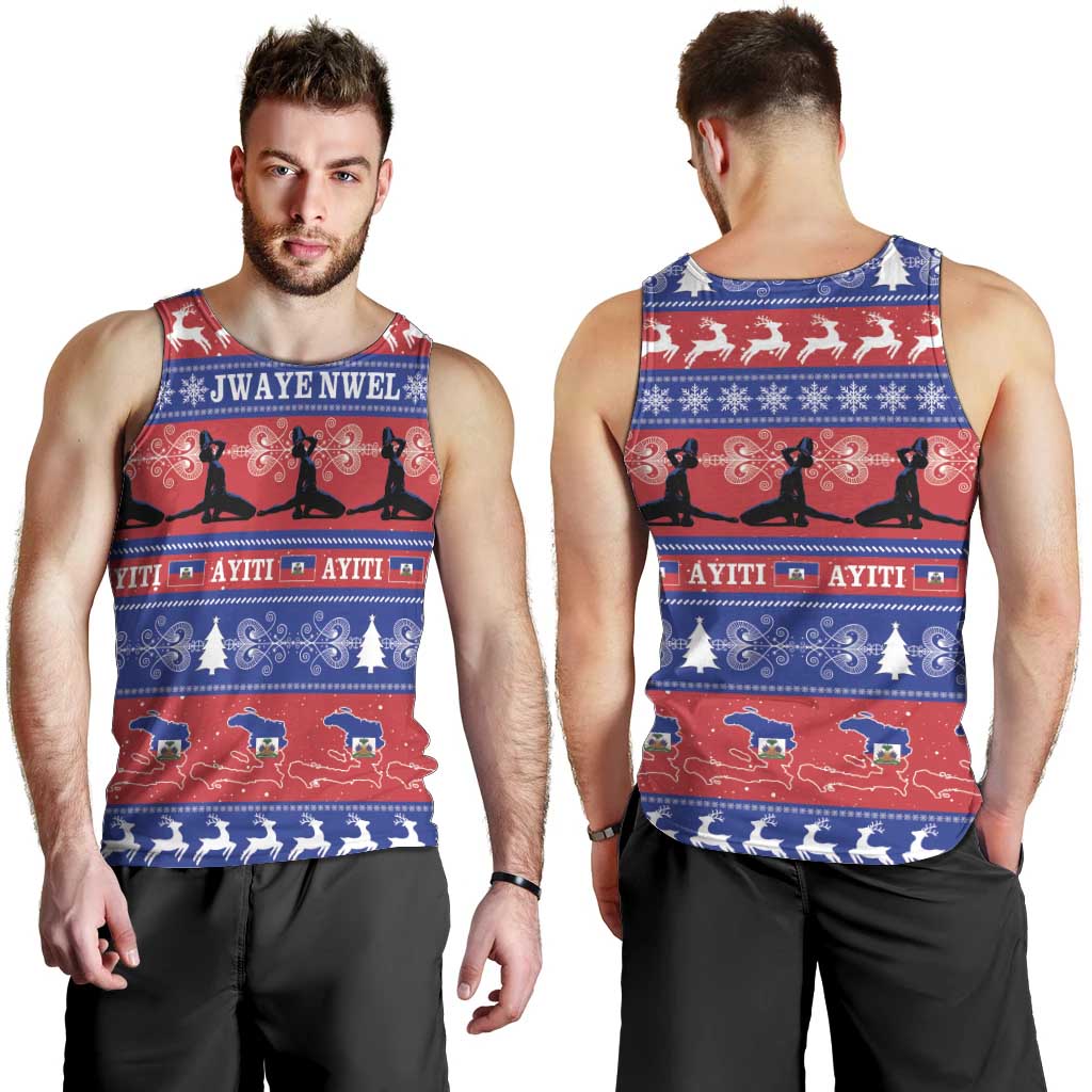 Haiti Christmas Men Tank Top Jwaye Nwel Ayiti Neg Marron Veve Vodou - Wonder Print Shop