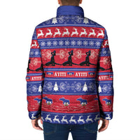 Haiti Christmas Padded Jacket Jwaye Nwel Ayiti Neg Marron Veve Vodou - Wonder Print Shop