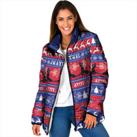 Haiti Christmas Padded Jacket Jwaye Nwel Ayiti Neg Marron Veve Vodou - Wonder Print Shop
