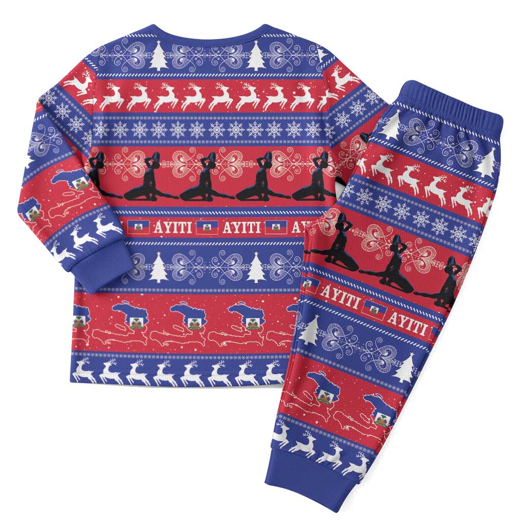 Haiti Christmas Pajama Set Jwaye Nwel Ayiti Neg Marron Veve Vodou - Wonder Print Shop