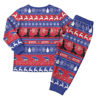 Haiti Christmas Pajama Set Jwaye Nwel Ayiti Neg Marron Veve Vodou - Wonder Print Shop