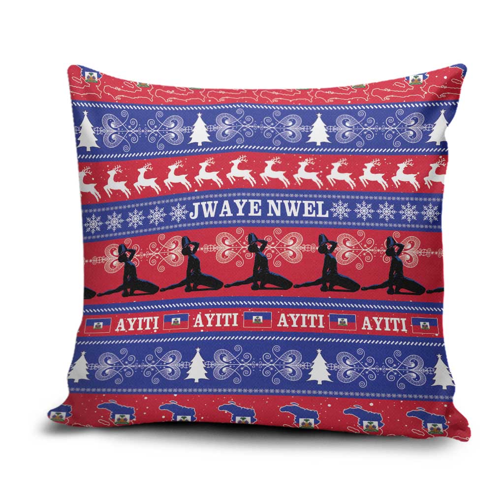 Haiti Christmas Pillow Cover Jwaye Nwel Ayiti Neg Marron Veve Vodou - Wonder Print Shop