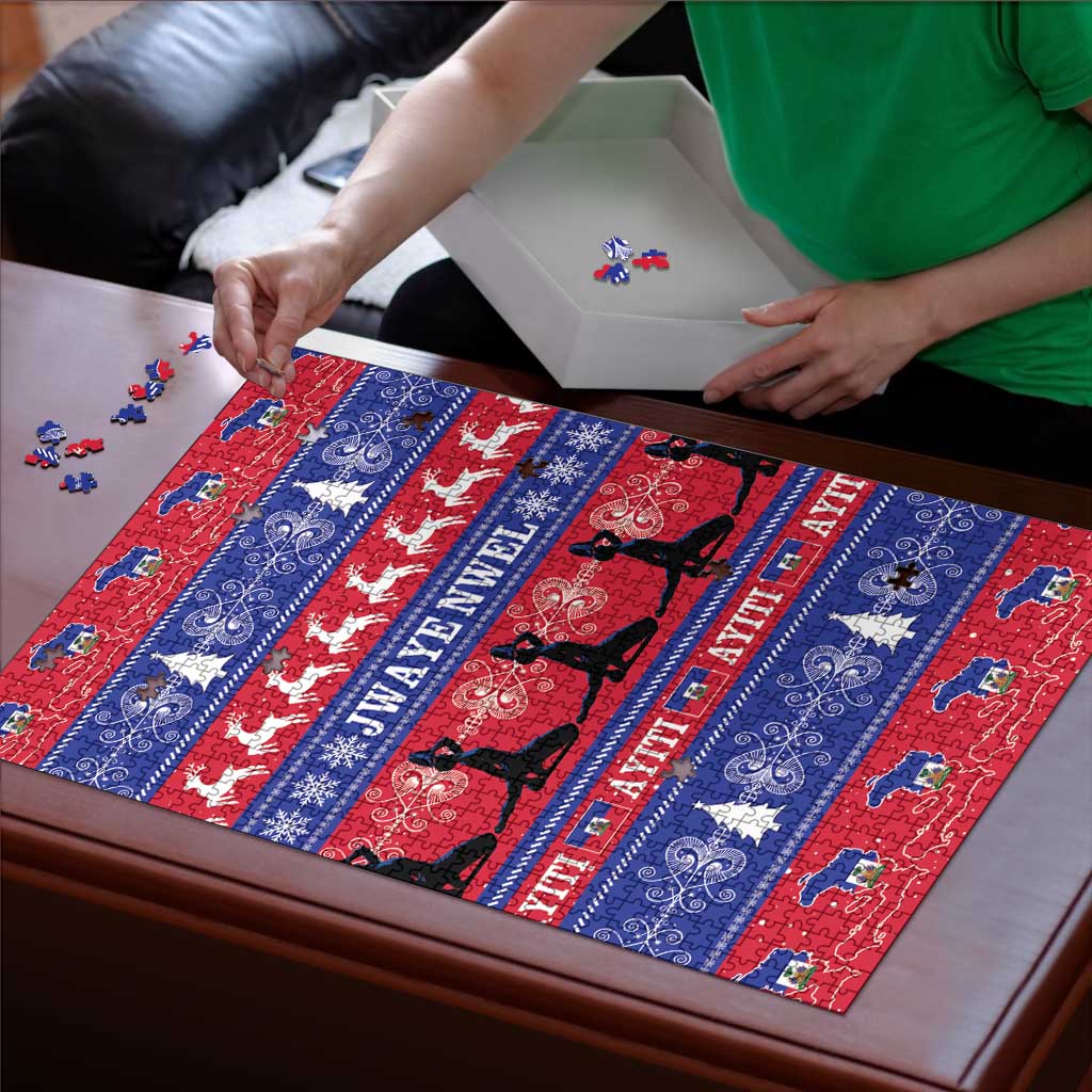Haiti Christmas Puzzle Jwaye Nwel Ayiti Neg Marron Veve Vodou - Wonder Print Shop