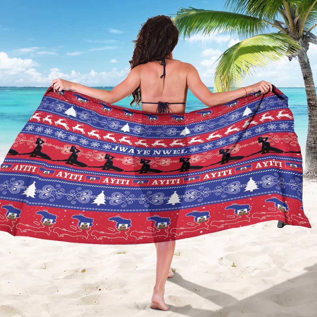 Haiti Christmas Sarong Jwaye Nwel Ayiti Neg Marron Veve Vodou - Wonder Print Shop