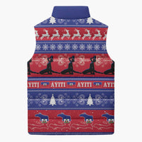 Haiti Christmas Sleeveless Puffer Jacket Jwaye Nwel Ayiti Neg Marron Veve Vodou - Wonder Print Shop