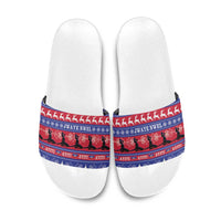 Haiti Christmas Slide Sandals Jwaye Nwel Ayiti Neg Marron Veve Vodou - Wonder Print Shop