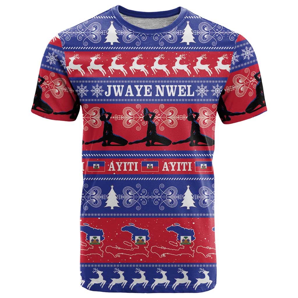 Haiti Christmas T Shirt Jwaye Nwel Ayiti Neg Marron Veve Vodou - Wonder Print Shop