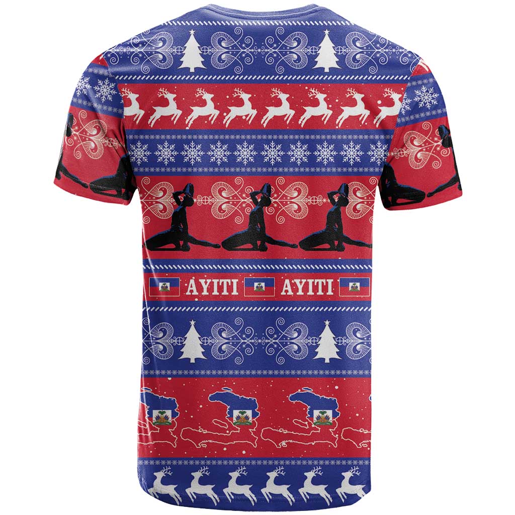 Haiti Christmas T Shirt Jwaye Nwel Ayiti Neg Marron Veve Vodou - Wonder Print Shop