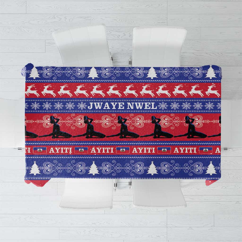 Haiti Christmas Tablecloth Jwaye Nwel Ayiti Neg Marron Veve Vodou - Wonder Print Shop