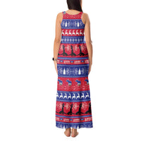 Haiti Christmas Tank Maxi Dress Jwaye Nwel Ayiti Neg Marron Veve Vodou - Wonder Print Shop