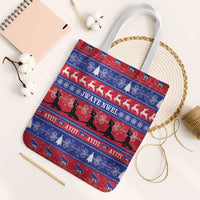 Haiti Christmas Tote Bag Jwaye Nwel Ayiti Neg Marron Veve Vodou - Wonder Print Shop